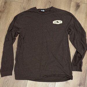 Cinch Dark Brown Long Sleeve Men's Tee